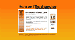 Desktop Screenshot of hansonmerchandise.net