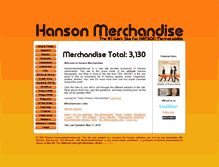 Tablet Screenshot of hansonmerchandise.net